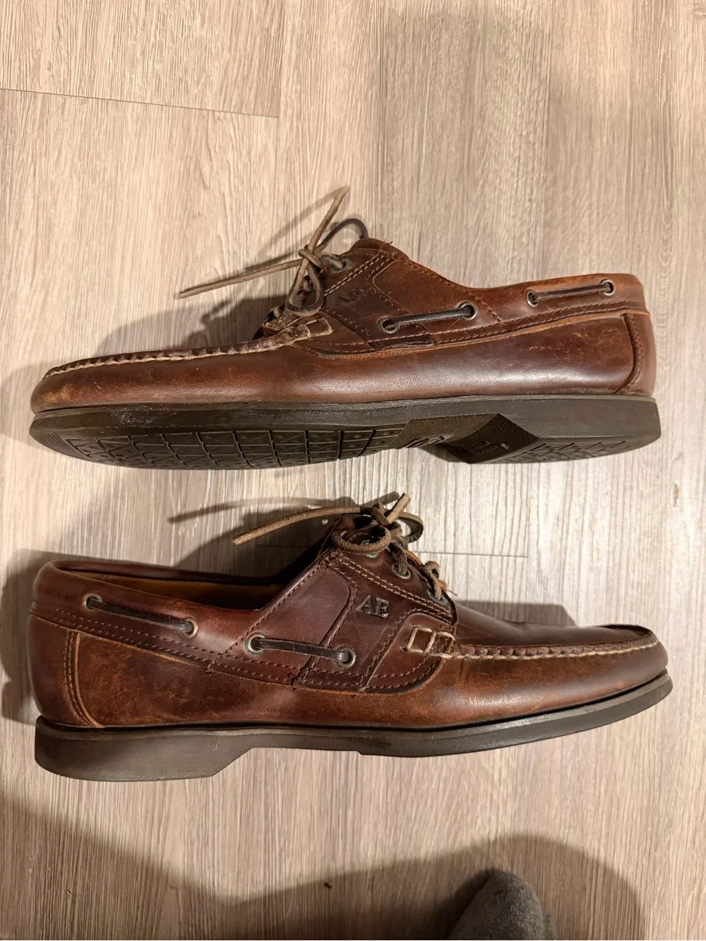 Allen Edmonds Key Largo Shoes Mens Size 11 AA Brown Leather Boat USA Vibram